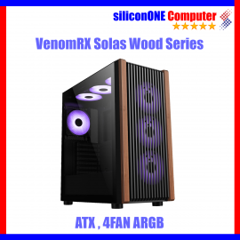 VenomRX Solas Wood [4FAN Auto RGB, ATX] TG 