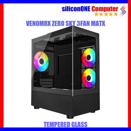 VenomRX ZERO SKY [3FAN Auto RGB, MATX] BLACK TG 