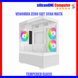 VenomRX ZERO SKY [3FAN Auto RGB, MATX] WHITE TG 