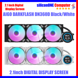 AIGO DN360D AIO 2.1"  LCD LIQUID COOLER Black 