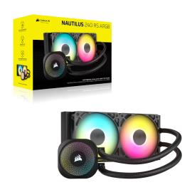 Corsair Nautilus 240 RS ARGB Black/White LGA1851 support 5Y 