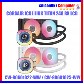 Corsair Titan 240 RX LCD Black/White - iCUE Link - LGA1851 support 