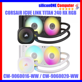 Corsair Titan 240 RX RGB Black/White - iCUE Link - LGA1851 support 