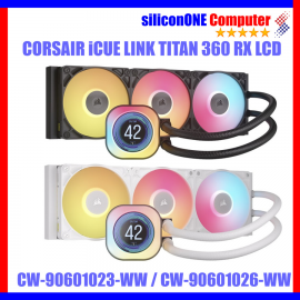 Corsair Titan 360 RX LCD Black/White - iCUE Link - LGA1851 support 