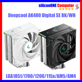 Deepcool AK400 DIGITAL SE BLACK/WHITE [LGA1851/1700/1200/115X,AM5/AM4] 