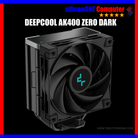 Deepcool AK400 ZERO DARK 12CM FAN [LGA1851/1700/1200/115X,AM5/AM4] 