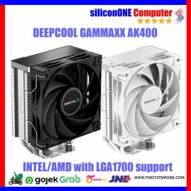Deepcool AK400 WHITE 12CM FAN [LGA1851/1700/1200/115X,AM5/AM4] 