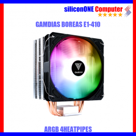 Gamdias BOREAS E1-410 BLACK/WHITE 4HeatPipe ARGB Fan 