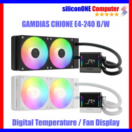 Gamdias CHIONE E4-240 Black - Digital Temperature Display 
