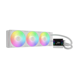 Gamdias CHIONE E4-360 White - Digital Temperature Display 