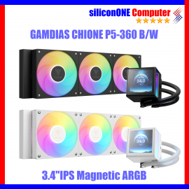 Gamdias CHIONE P5-360 WH - 3.4" IPS LCD SCREEN Magnetic