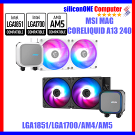 MSI CORELIQUID A13 240 BLACK LGA1851 1700 AM5 AM4 - 3THN 