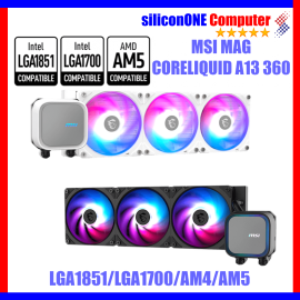 MSI CORELIQUID A13 360 BLACK LGA1851 1700 AM5 AM4 - 3THN 