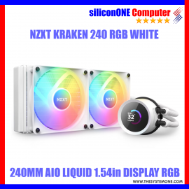 NZXT KRAKEN 240 RGB - 1.54" DISPLAY WHITE ONLY 