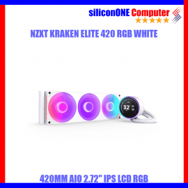 NZXT KRAKEN ELITE 420 RGB V2 - 2.72" IPS DISPLAY WHITE 
