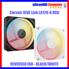 Corsair LX120 RGB Reversed Single iCUE-Link Black/White  