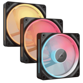 Corsair LX120 RGB Reversed Triple iCUE-Link Black/White 