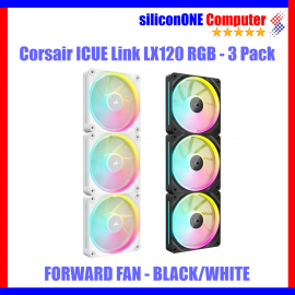 Corsair LX120 RGB Triple iCUE-Link Black/White 