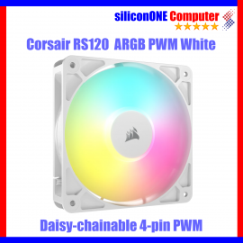 Corsair RS120 ARGB Single Pack White 