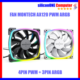 Montech AX120 PWM Black  [4PIN PWM + 3PIN ARGB]  