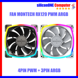 Montech RX120 PWM Black  [4PIN PWM + 3PIN ARGB] Reserved 
