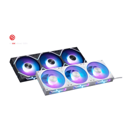MSI MPG EZ120 ARGB 120MM Magnetic Design Fan - 3 Pack Black 