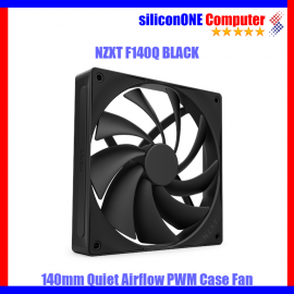 NZXT F140Q Quiet Airflow Non RGB 140mm Single Black RF-Q14SF-B2 
