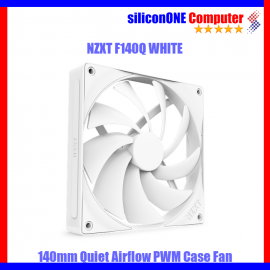 NZXT F140Q Quiet Airflow Non RGB 140mm Single White RF-Q14SF-W2 