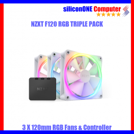 NZXT F120 RGB Triple Pack White ARGB Controller RF-R12TF-W1 