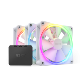 NZXT F120 RGB Triple Pack White ARGB Controller RF-R12TF-W1 