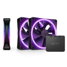 NZXT F120 RGB Duo RGB Triple Pack Black Controller  RF-D12TF-B1 