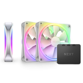 NZXT F120 RGB Duo RGB Triple Pack White Controller  RF-D12TF-W1 