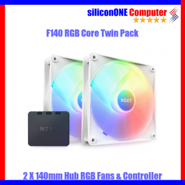 NZXT F140 RGB CORE Dual Pack WHITE Controller RF-C14DF-W1 