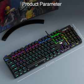 Aula Keyboard S2022 Gaming Black Mechanical Blue Switches 