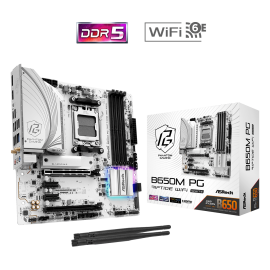 ASROCK B650M PG Riptide WIFI WHITE 