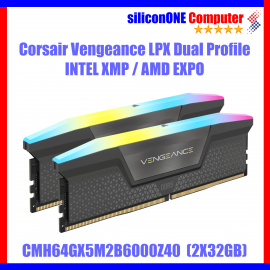 Corsair 64GB (32GX2) CMH64GX5M2B6000Z40 