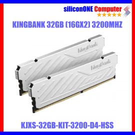 KINGBANK 32GB (16GX2) 3200 SILVER HEATSINK 