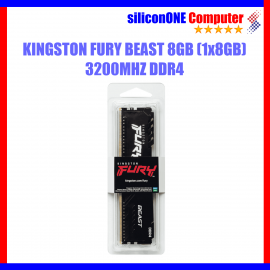 Kingston 08GB (08GX1) 3200 DDR4 Fury Beast 