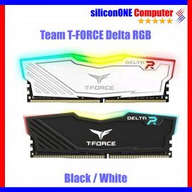 TEAM 16GB (08GX2) 3200 TFORCE DELTA RGB B/W CL38-38-38-78 