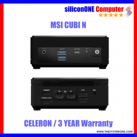 MSI CUBI N ADL  (N100, 1SODIMMDDR4,1M2,1SATA3,HDMI,DP,2RJ45,WIFI+BT) - Barebone 