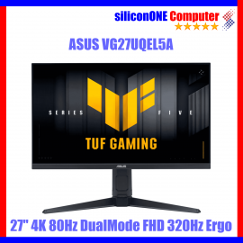 ASUS VG27UQEL5A - 27" 4K 80Hz DualMode FHD 320Hz Ergo 