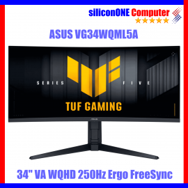 ASUS VG34WQML5A - 34" VA WQHD 250Hz Ergo FreeSync 