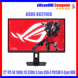 ASUS XG27JCG - 27" IPS 5K 180Hz 2K 330Hz 0.3ms USB-C PD15W G-Sync HDR 