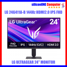 LG 24" 24G411A-B IPS 144Hz UltraGear G-SYNCR sRGB99%  HDMI DP 