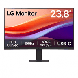 LG 24" 24U421A-B Curved 100Hz 5ms sRGB99% HDMI USB-C 