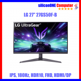 LG 27" 27GS50F-B FHD 180Hz HDR10 