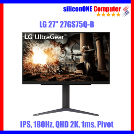 LG 27" 27GS75Q-B 2K IPS Pivot 180Hz 1ms 