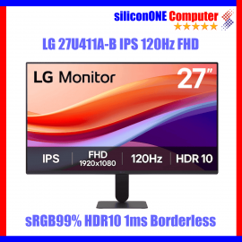 LG 27" 27U411A-B IPS 120Hz DSUB/HDMI 