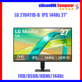 LG 27" 27U411B-B IPS 144Hz DSUB/HDMI 