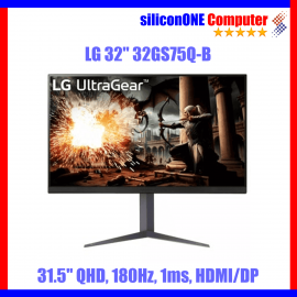 LG 32" 32GS75Q-B Flat IPS Gaming 2K 180Hz 1ms 